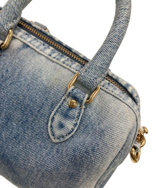 COACH（コーチ）COACH (コーチ) ミニ ローアン クロスボディ バッグ・ラブド デニム・チャーム インディゴの古着・服飾アイテム