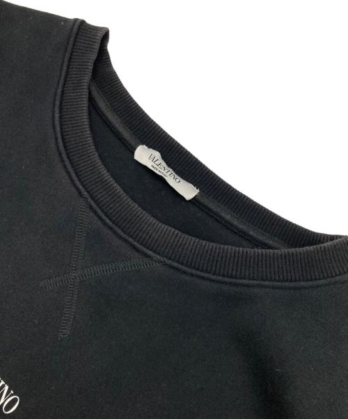 VALENTINO（ヴァレンティノ）VALENTINO (ヴァレンティノ) クルーネックスウェット ブラック サイズ:XLの古着・服飾アイテム
