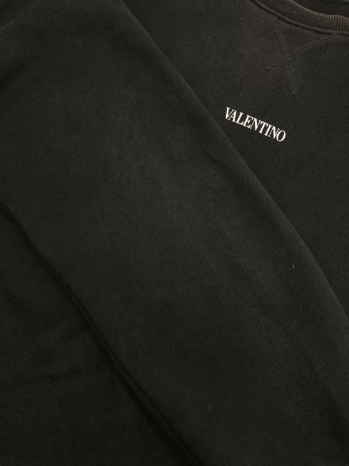 VALENTINO（ヴァレンティノ）VALENTINO (ヴァレンティノ) クルーネックスウェット ブラック サイズ:XLの古着・服飾アイテム