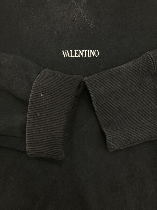 VALENTINO（ヴァレンティノ）VALENTINO (ヴァレンティノ) クルーネックスウェット ブラック サイズ:XLの古着・服飾アイテム