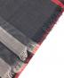BURBERRY (バーバリー) ジャイアントチェックウールシルク大判スカーフ ネイビー サイズ:220×70CM：12000円