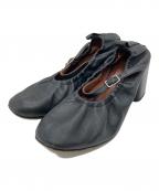 maison kitsuneメゾンキツネ）の古着「バレエヒールパンプス」｜ブラック