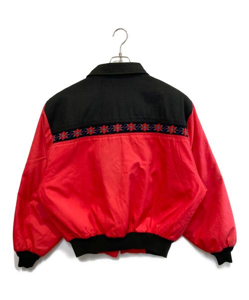 CANYON GUIDE（キャニオンガイド）CANYON GUIDE (キャニオンガイド) ［古着］スイングトップ レッド×ブラック サイズ:XLの古着・服飾アイテム