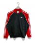 adidas（アディダス）の古着「ルーズ メッシュ トラックトップ」｜ブラック×レッド
