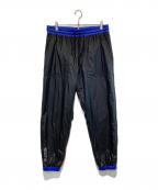 MONCLER GRENOBLEモンクレール グルノーブル）の古着「PANTALONE SPORTIVO ナイロンパンツ」｜ブラック×ブルー