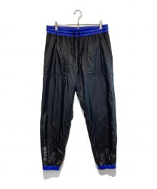 MONCLER GRENOBLE（モンクレール グルノーブル）の古着「PANTALONE SPORTIVO ナイロンパンツ」｜ブラック×ブルー