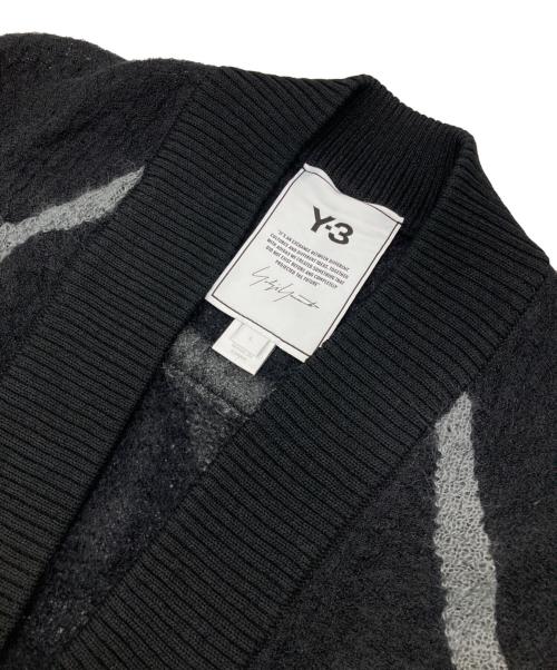 Y-3（ワイスリー）Y-3 (ワイスリー) W CLASSIC SHEER KNIT CARDIGAN ブラック サイズ:Lの古着・服飾アイテム