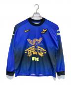 NIKE SBナイキエスビー）の古着「キーパー ジャージー ロングスリーブ スケートボードトップス」｜ブルー×イエロー