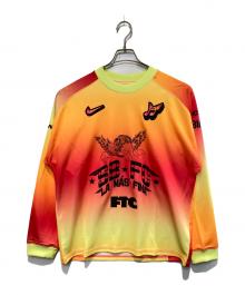 NIKE SB（ナイキエスビー）の古着「キーパー ジャージー ロングスリーブ スケートボードトップス」｜オレンジ×イエロー