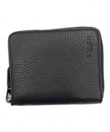 COACH（コーチ）の古着「ジップアラウンドウォレット」｜ブラック