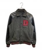 DIESELディーゼル）の古着「レザー切替ジャケット」｜ブラック