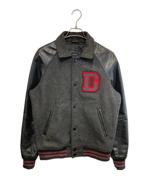 DIESEL（ディーゼル）DIESEL (ディーゼル) レザー切替ジャケット ブラック サイズ:Ｍの古着・服飾アイテム