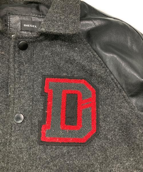 DIESEL（ディーゼル）DIESEL (ディーゼル) レザー切替ジャケット ブラック サイズ:Ｍの古着・服飾アイテム