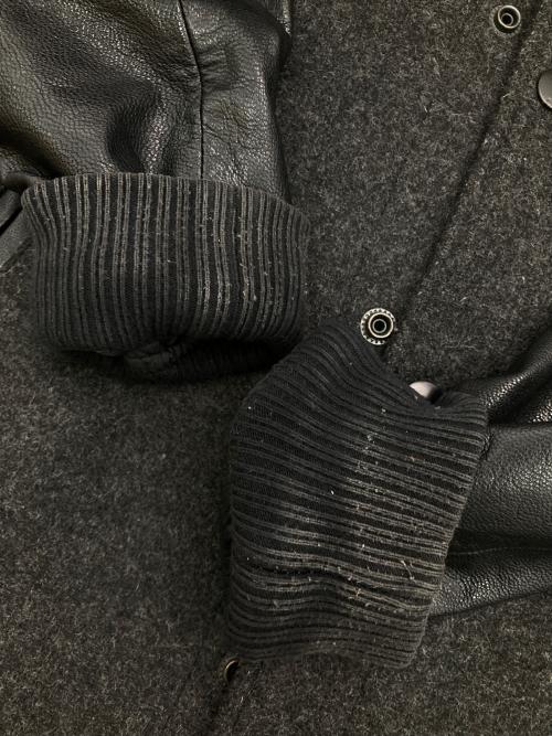 DIESEL（ディーゼル）DIESEL (ディーゼル) レザー切替ジャケット ブラック サイズ:Ｍの古着・服飾アイテム