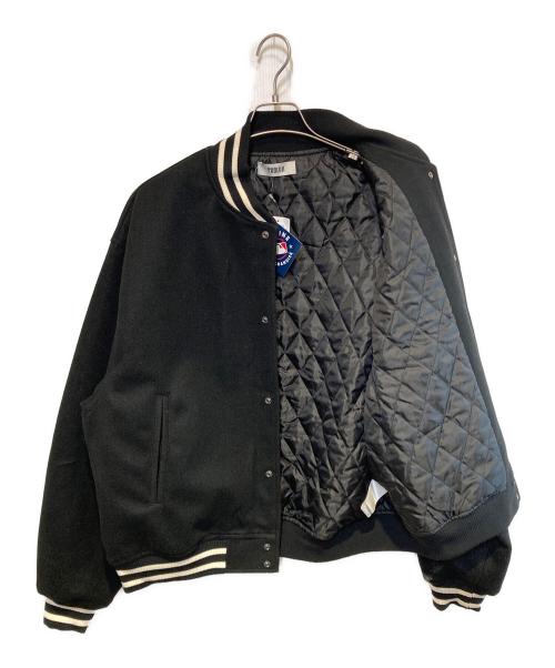 PUBLUX（パブリュクス）PUBLUX (パブリュクス) FREAK'S STORE (フリークスストア) 別注 MLB ロゴ スタジャン ブラック サイズ:L 未使用品の古着・服飾アイテム