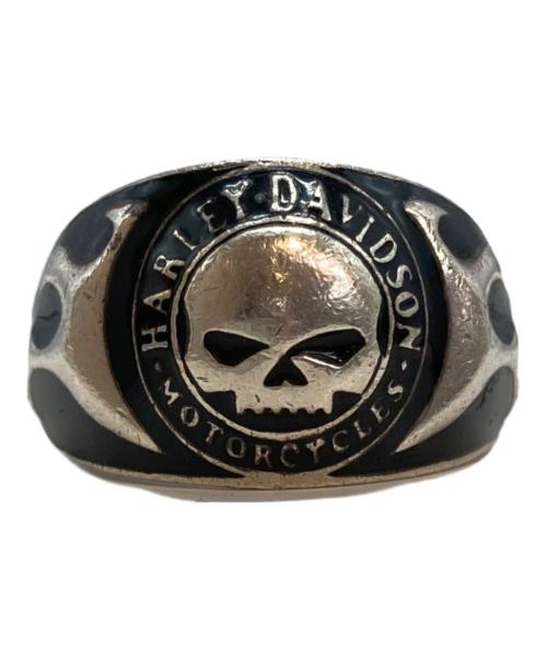 HARLEY-DAVIDSON（ハーレーダビッドソン）HARLEY-DAVIDSON (ハーレーダビッドソン) skull fire pattern リング サイズ:19号の古着・服飾アイテム