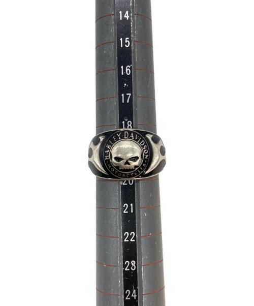 HARLEY-DAVIDSON（ハーレーダビッドソン）HARLEY-DAVIDSON (ハーレーダビッドソン) skull fire pattern リング サイズ:19号の古着・服飾アイテム