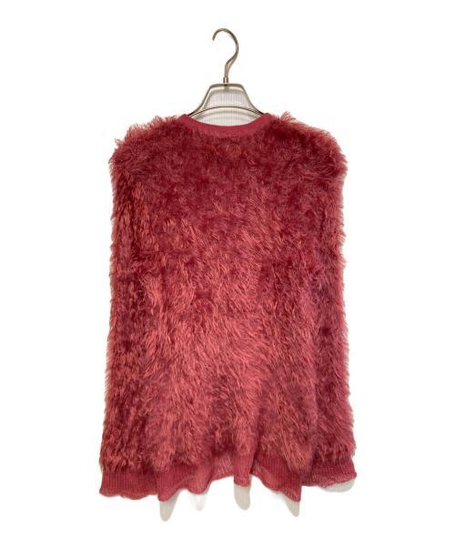 Hysteric Glamour（ヒステリックグラマー）Hysteric Glamour (ヒステリックグラマー) シャギーニットカーディガン ピンク サイズ:Freeの古着・服飾アイテム