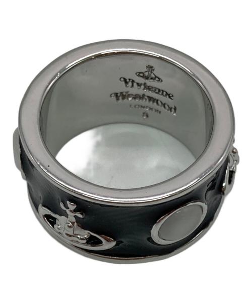 Vivienne Westwood（ヴィヴィアンウエストウッド）Vivienne Westwood (ヴィヴィアンウエストウッド) キングリング ブラック×シルバー サイズ:12号の古着・服飾アイテム