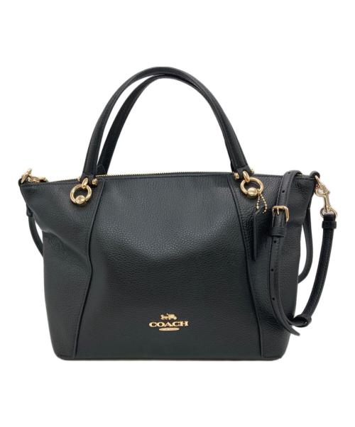 COACH（コーチ）COACH (コーチ) ケイシーサッチェルトートバッグ ブラックの古着・服飾アイテム