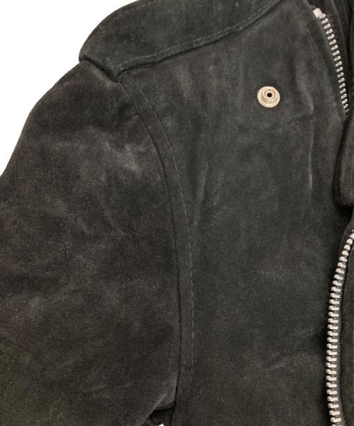ERIKSON'S（エリクソンズ）ERIKSON'S (エリクソンズ) ［古着］スウェードダブルライダースジャケット ブラックの古着・服飾アイテム