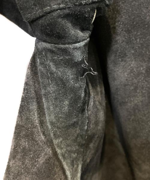 ERIKSON'S（エリクソンズ）ERIKSON'S (エリクソンズ) ［古着］スウェードダブルライダースジャケット ブラックの古着・服飾アイテム