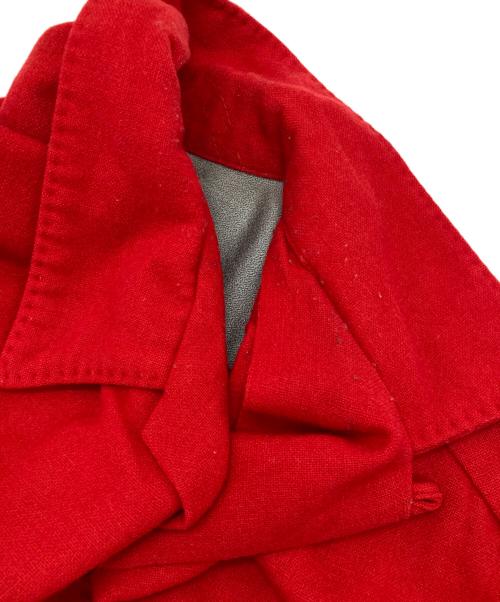 SPORTSMAN BY CAL-MADE（スポーツマン・バイ・キャルメイド）SPORTSMAN BY CAL-MADE (スポーツマン・バイ・キャルメイド) ［古着］オープンカラーウールシャツ レッド サイズ:Lの古着・服飾アイテム
