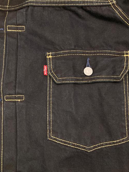 LEVI'S PReMIUM（リーバイス プレミアム）LEVI'S PReMIUM (リーバイス プレミアム) JOURNAL STANDARD relume (ジャーナルスタンダード レリューム) TYPE1 TRUCKER Black Dyed ブラック サイズ:XXXLの古着・服飾アイテム