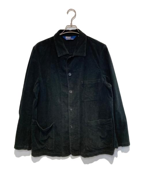 POLO RALPH LAUREN（ポロ・ラルフローレン）POLO RALPH LAUREN (ポロ・ラルフローレン) モールスキンカバーオール ブラック サイズ:LLの古着・服飾アイテム