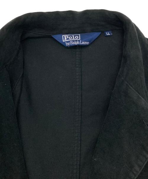 POLO RALPH LAUREN（ポロ・ラルフローレン）POLO RALPH LAUREN (ポロ・ラルフローレン) モールスキンカバーオール ブラック サイズ:LLの古着・服飾アイテム