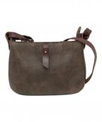SLOWスロウ）の古着「Latch Shoulder Bag」｜グレー×ブラウン