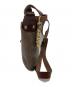 SLOW (スロウ) Latch Shoulder Bag グレー×ブラウン：12000円