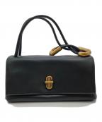 MARC JACOBSマークジェイコブス）の古着「ザ レザー デュアル トップ ハンドル ミニ」｜ブラック