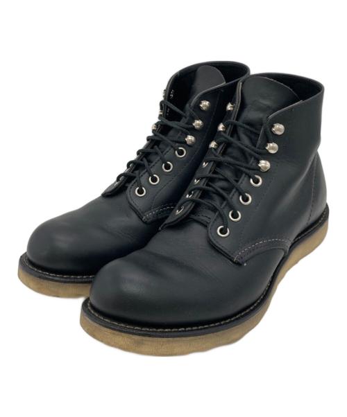RED WING（レッドウィング）RED WING (レッドウィング) PLAIN TOE ブラック サイズ:USA8Dの古着・服飾アイテム