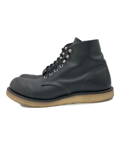 RED WING（レッドウィング）RED WING (レッドウィング) PLAIN TOE ブラック サイズ:USA8Dの古着・服飾アイテム