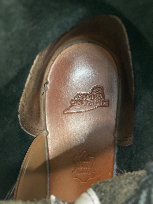 RED WING（レッドウィング）RED WING (レッドウィング) PLAIN TOE ブラック サイズ:USA8Dの古着・服飾アイテム