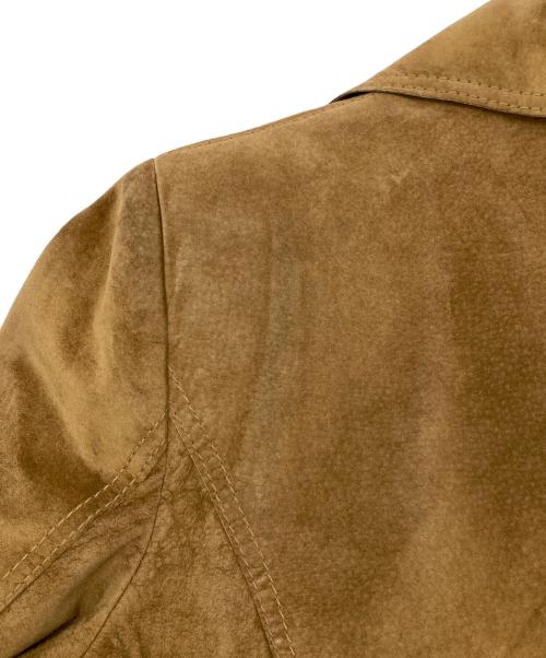 DOLCE & GABBANA（ドルチェ＆ガッバーナ）DOLCE & GABBANA (ドルチェ＆ガッバーナ) ピッグレザー3Bジャケット ブラウン サイズ:46の古着・服飾アイテム