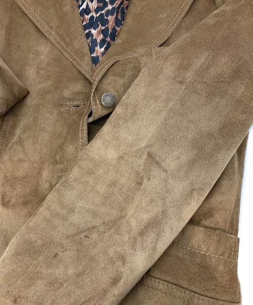 DOLCE & GABBANA（ドルチェ＆ガッバーナ）DOLCE & GABBANA (ドルチェ＆ガッバーナ) ピッグレザー3Bジャケット ブラウン サイズ:46の古着・服飾アイテム