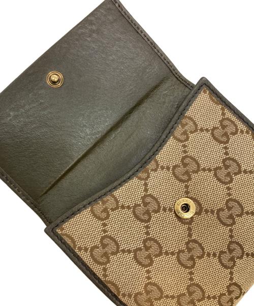GUCCI（グッチ）GUCCI (グッチ) GGキャンバス2つ折り財布 ベージュの古着・服飾アイテム