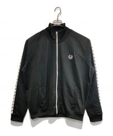 FRED PERRY（フレッドペリー）の古着「TAPED TRACK JACKET」｜ブラック