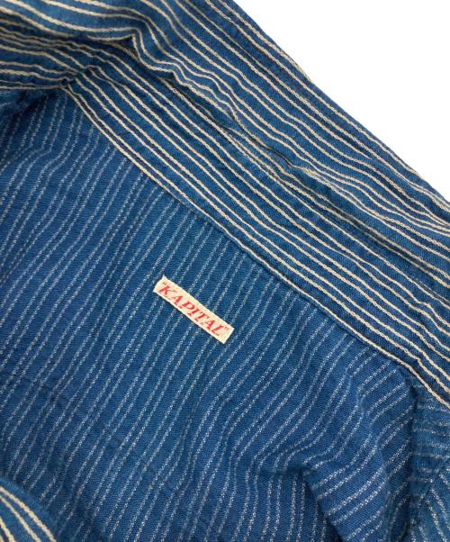 KAPITAL（キャピタル）KAPITAL (キャピタル) インディゴストライプウエスタンシャツ インディゴ サイズ:4の古着・服飾アイテム