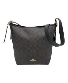 COACH（コーチ）の古着「シグネチャーショルダーバッグ」｜ブラウン