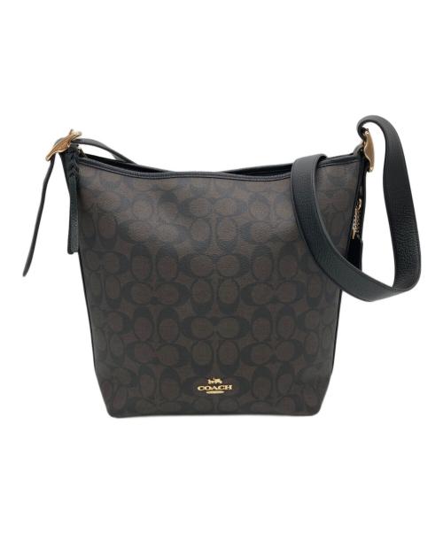 COACH（コーチ）COACH (コーチ) シグネチャーショルダーバッグ ブラウンの古着・服飾アイテム