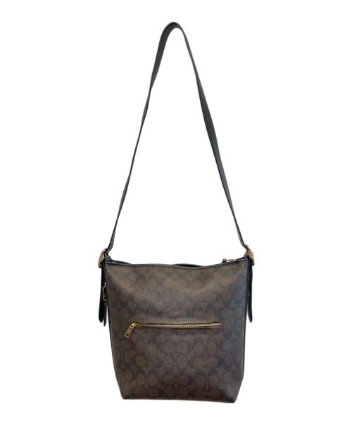 COACH（コーチ）COACH (コーチ) シグネチャーショルダーバッグ ブラウンの古着・服飾アイテム