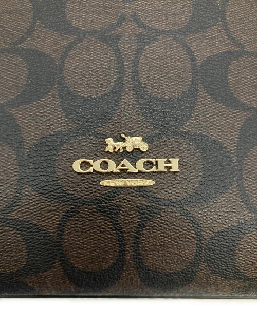 COACH（コーチ）COACH (コーチ) シグネチャーショルダーバッグ ブラウンの古着・服飾アイテム