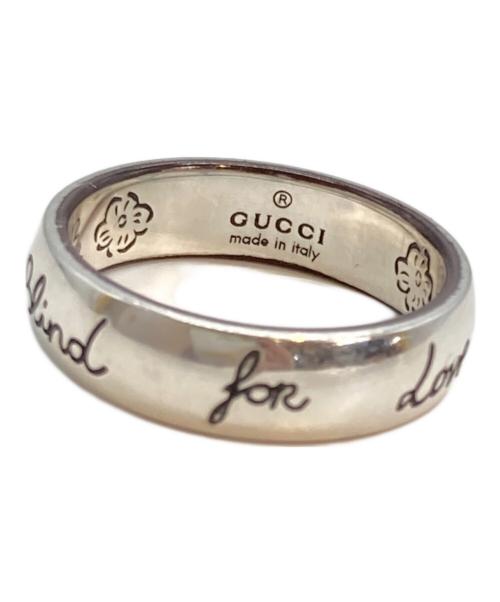 GUCCI（グッチ）GUCCI (グッチ) ブラインドフォーラブシルバーリング サイズ:11号(サイズ12)の古着・服飾アイテム