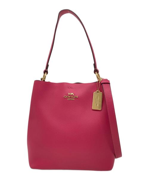 COACH（コーチ）COACH (コーチ) Town Bucket Bag ピンクの古着・服飾アイテム