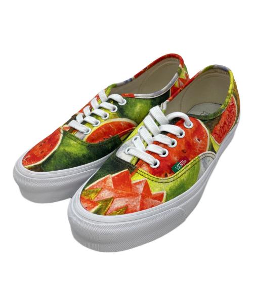 VANS（ヴァンズ）VANS (ヴァンズ) OG Authentic LX グリーン×オレンジ サイズ:USM8.5の古着・服飾アイテム