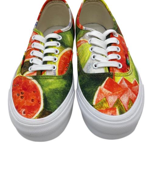 VANS（ヴァンズ）VANS (ヴァンズ) OG Authentic LX グリーン×オレンジ サイズ:USM8.5の古着・服飾アイテム