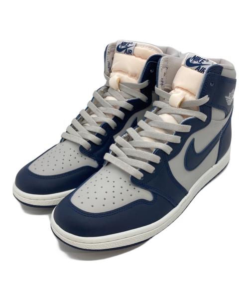 NIKE（ナイキ）NIKE (ナイキ) AIR JORDAN 1 HIGH 85 グレー×ネイビー サイズ:US10.5の古着・服飾アイテム